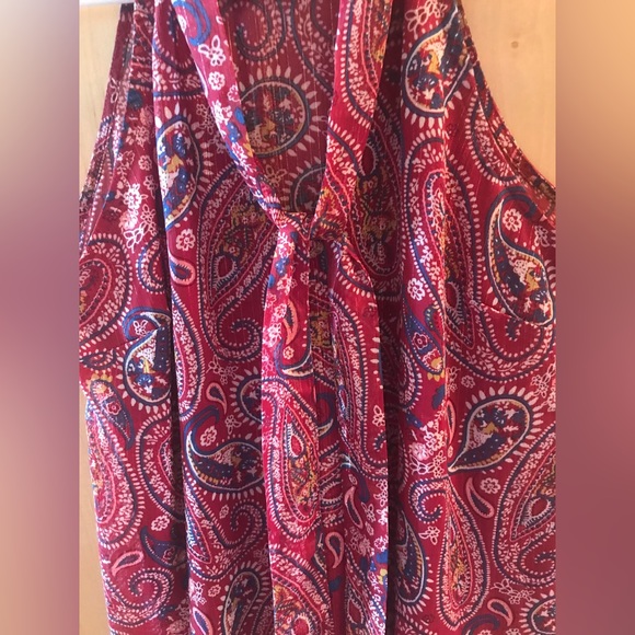 Crescent & Willough Paisley Metallic Blouse Size Small - Picture 6 of 7